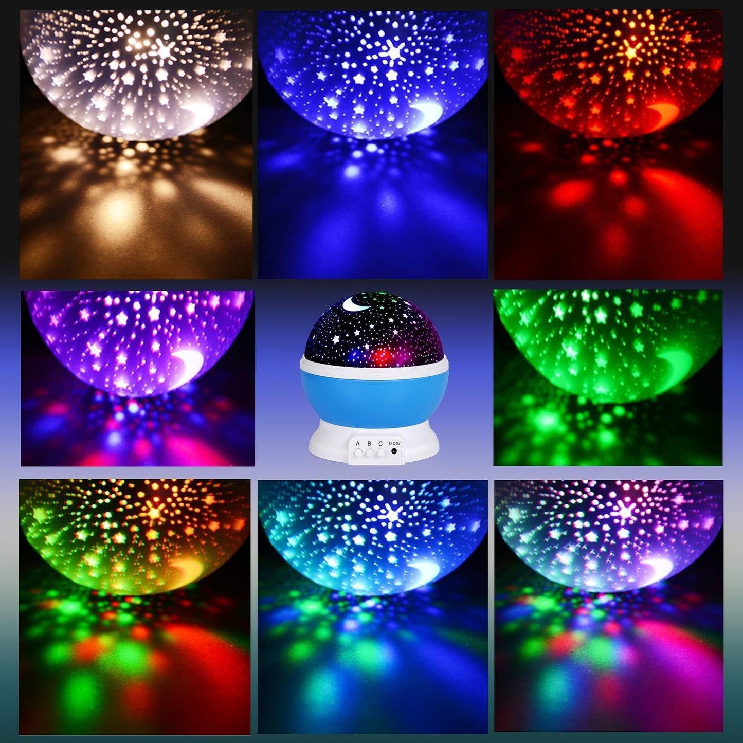 Vapour x Star Moon Night Light - Pack Of 1