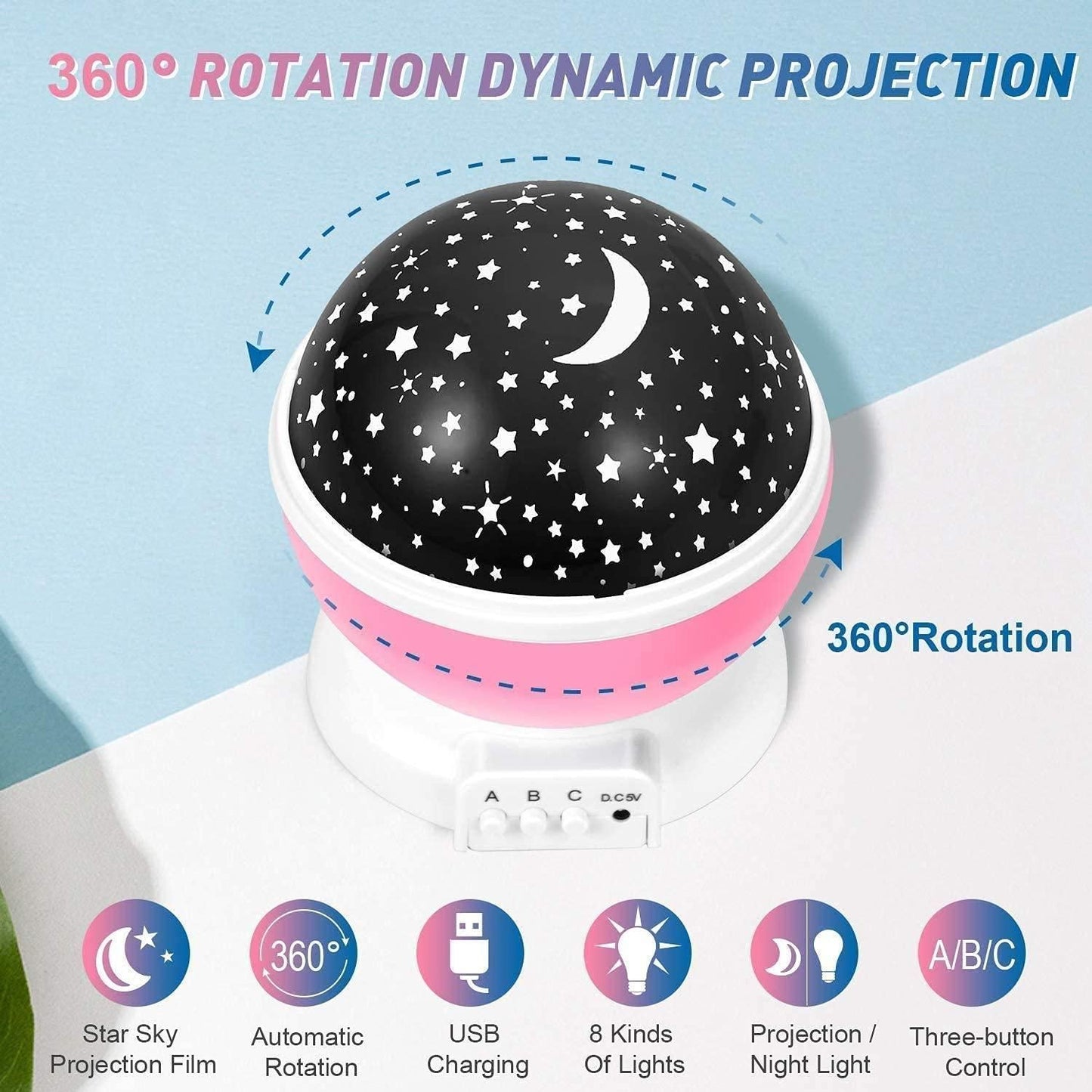 Vapour x Star Moon Night Light - Pack Of 1
