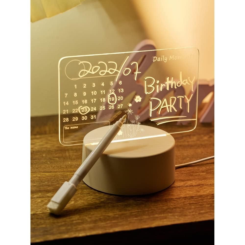 Acrylic LED Message Board with Marker Pen - Pack Of 1